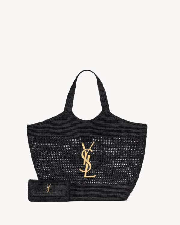 SAINT LAURENT ICARE IN RAFFIA